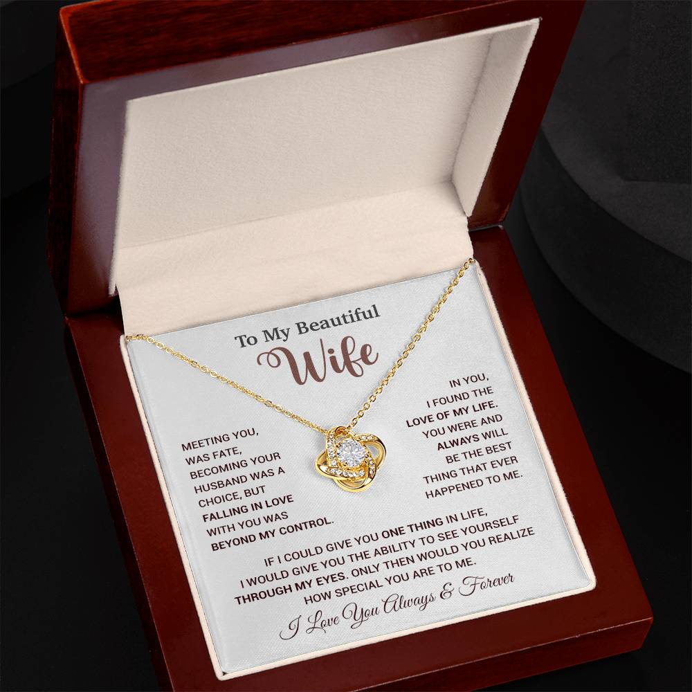 To My Wife Necklace, Wife Gift From Husband, Wife Husband Necklace, Christmas Gift 20_9