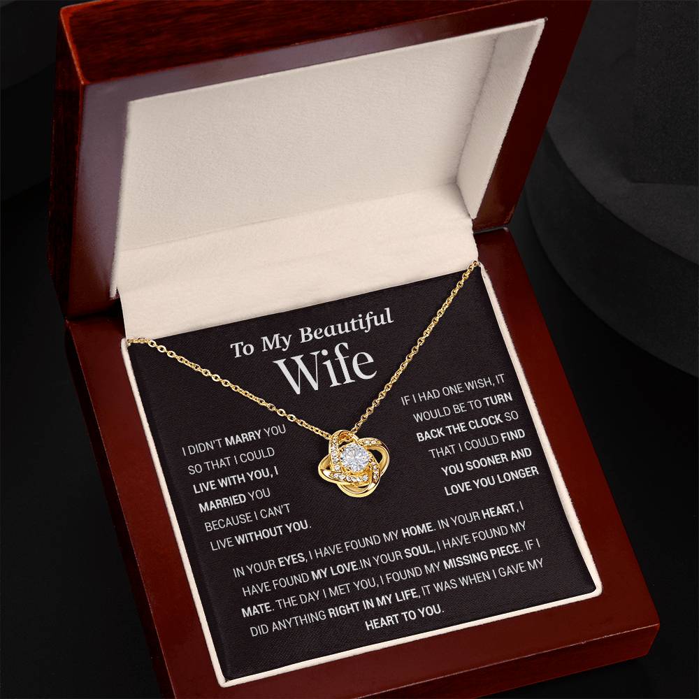 To My Wife Necklace, Gift For Wife, Anniversary Gift For Wife, Christmas Gift 27_11_Tim