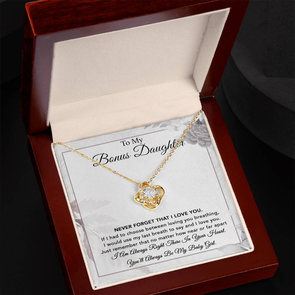 To My Bonus Daughter Necklace, Gift for Bonus Daughter, Step Daughter Birthday 6_1