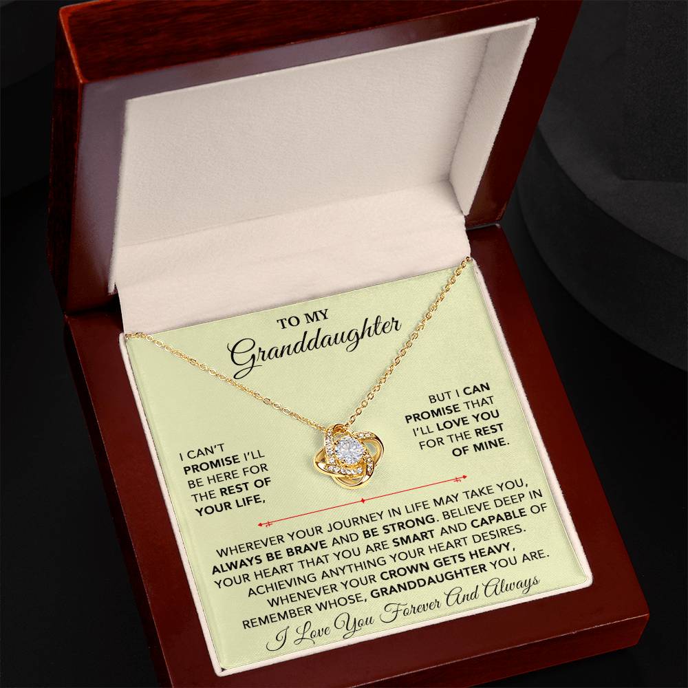 To My Granddaughter Necklace, Granddaughter Gift from Grandpa, Christmas Gift