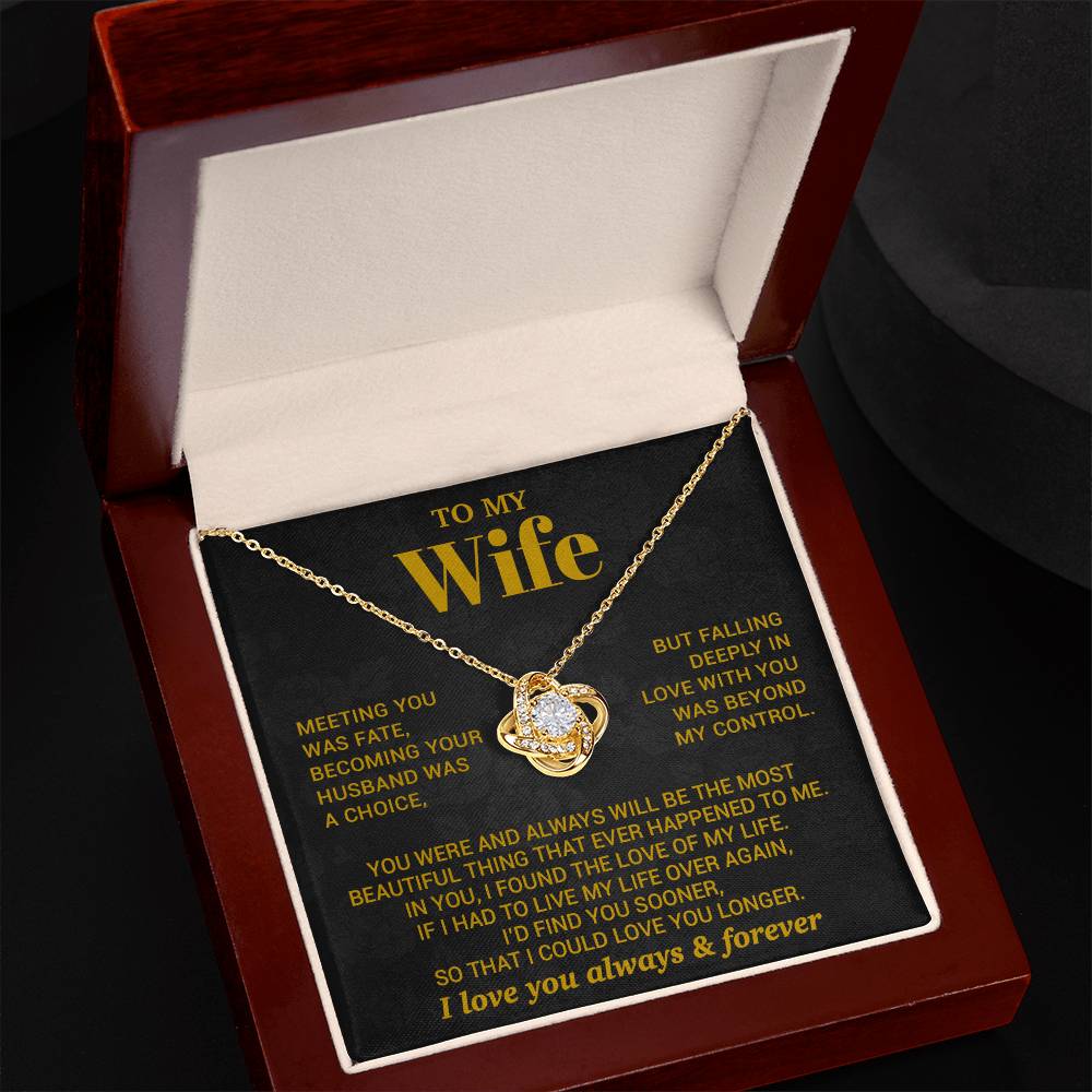 To My Wife Necklace, Christmas Gifts For Women, Anniversary Gift For Wife 7_10_Gold