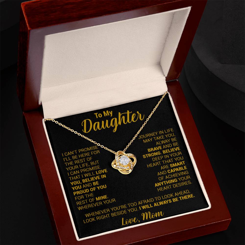 To My Daughter Necklace, Daughter Mother Necklace, Daughter Gift From Mom 21_8_Gold