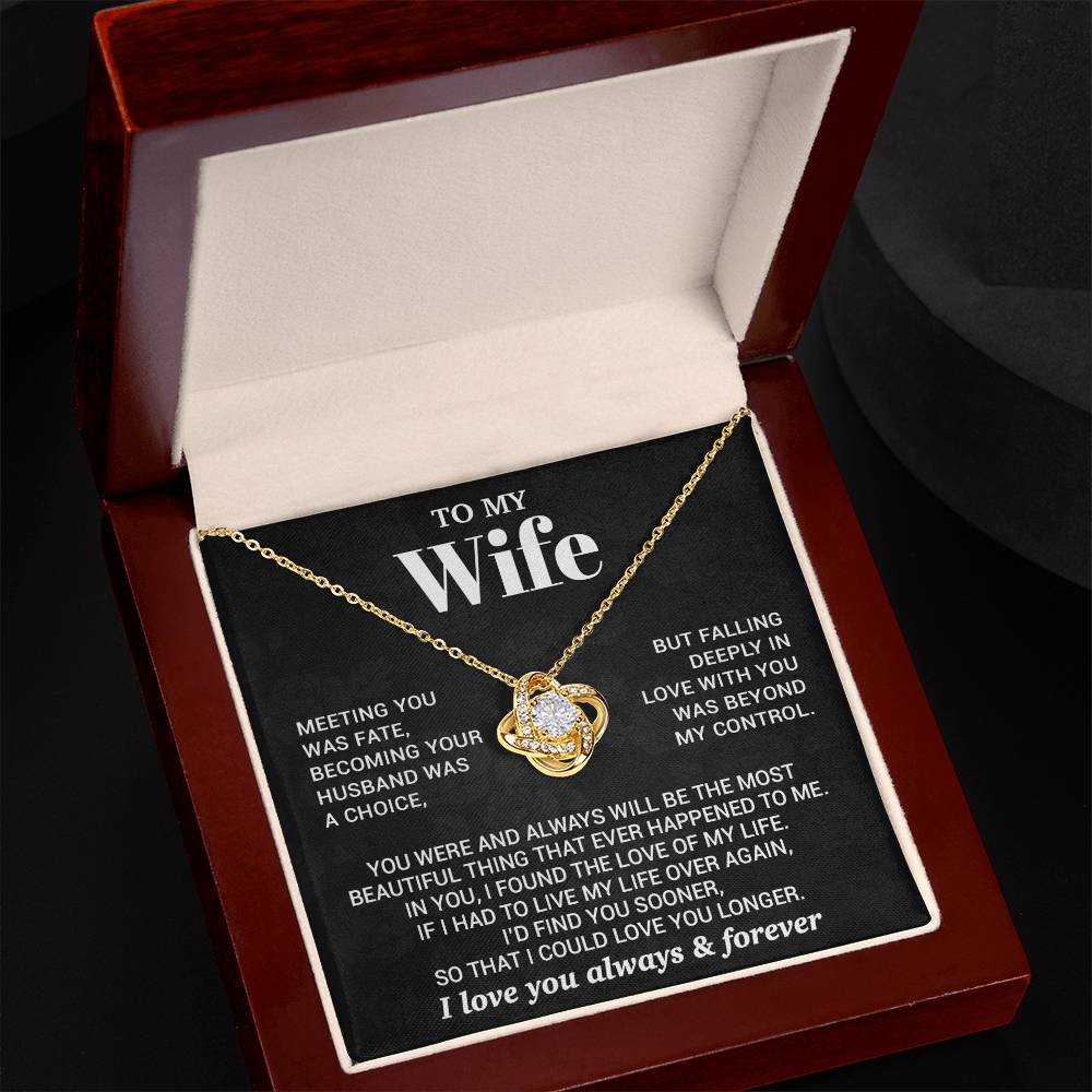 To My Wife Necklace, Christmas Gifts For Women, Anniversary Gift For Wife 7_10_Black