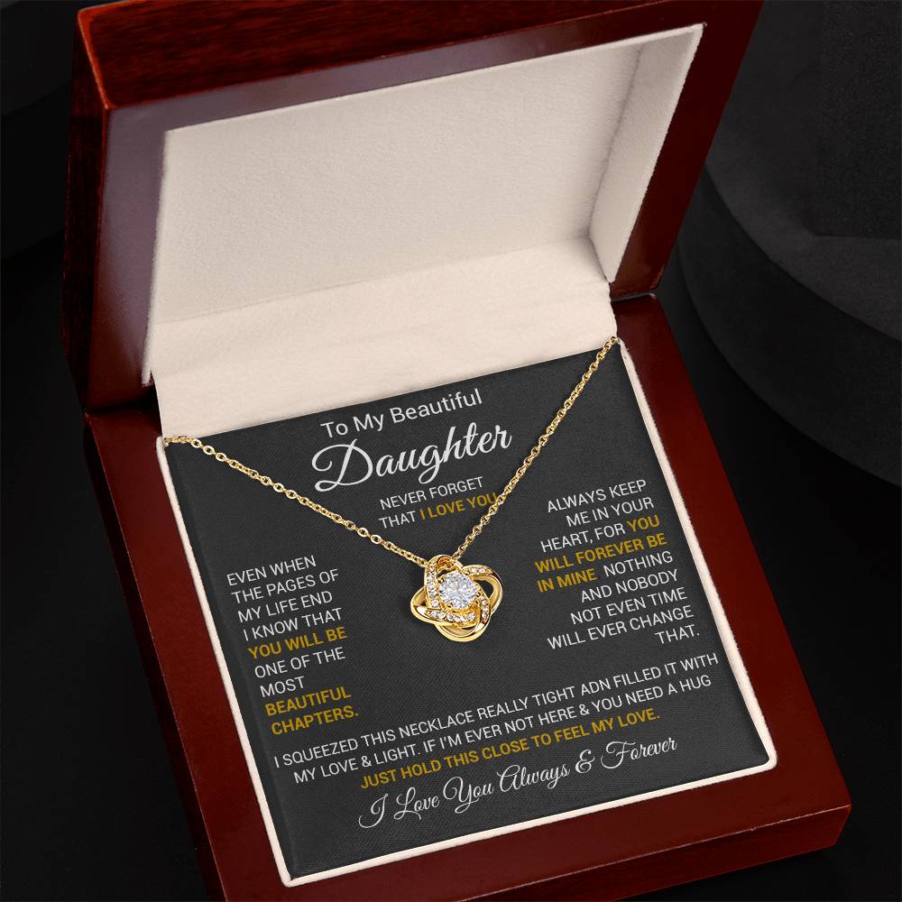 To My Daughter Necklace, Daughter Father Necklace, Daughter Gift From Dad, Mom 2_10