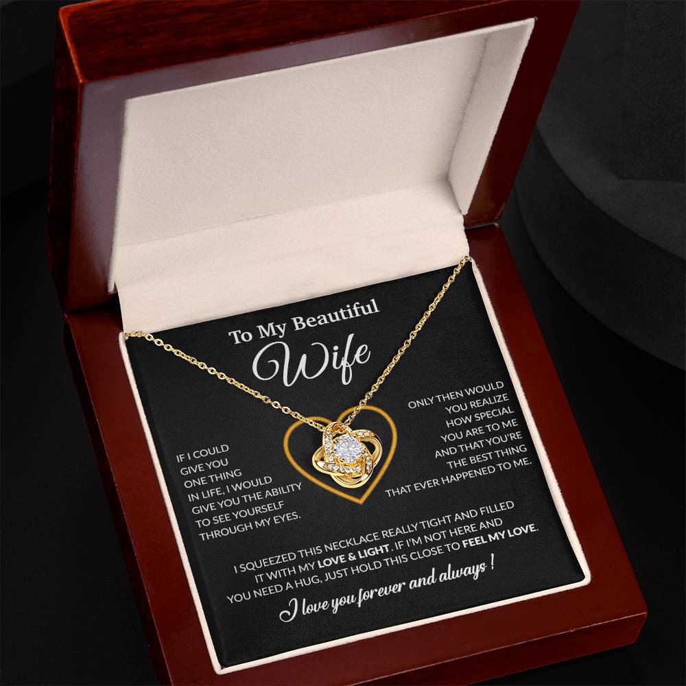 To My Wife Necklace, Christmas Gifts For Women, Anniversary Gift For Wife 22_12_Black