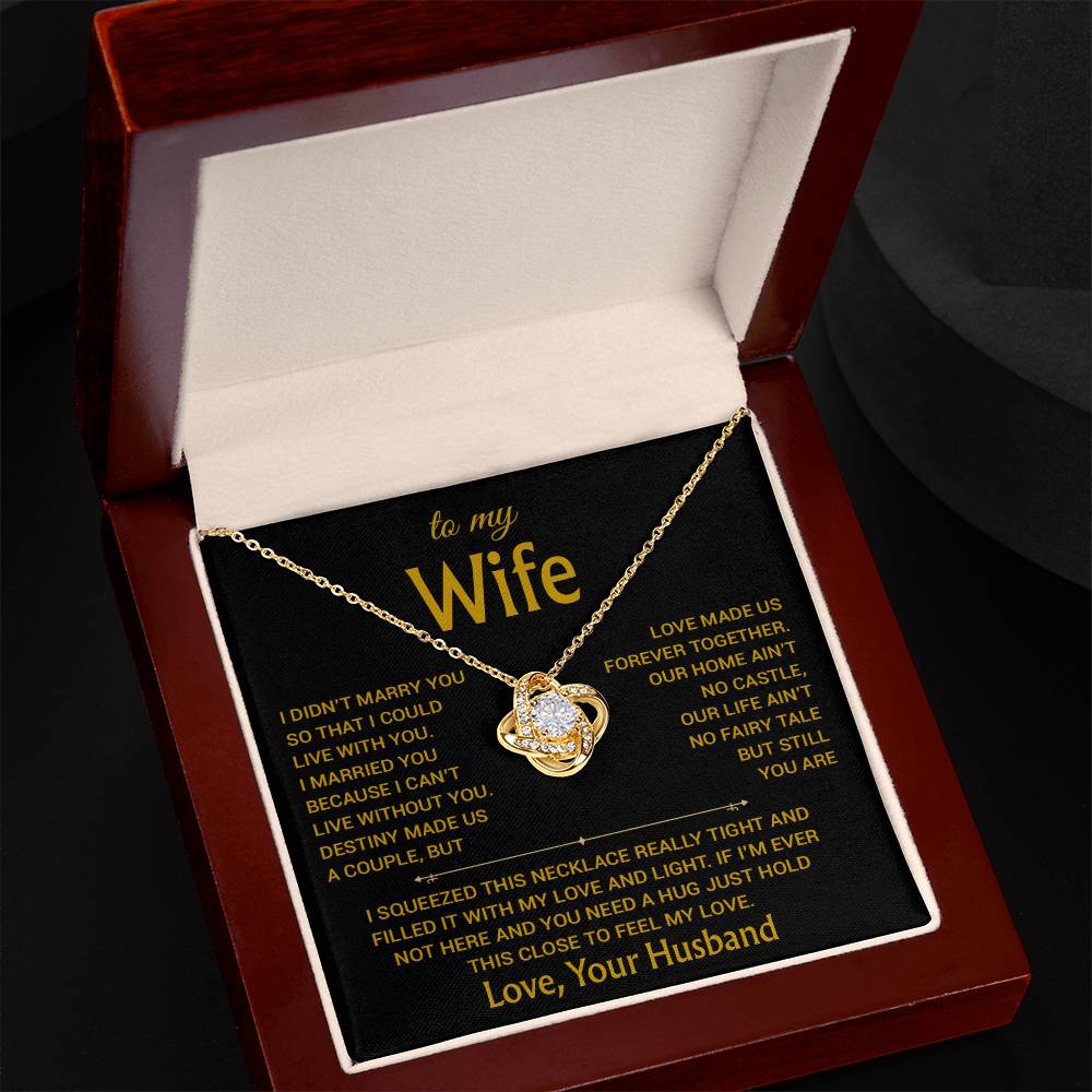 To My Wife Necklace, Christmas Gifts For Women, Anniversary Gift For Wife 17_12_Gold