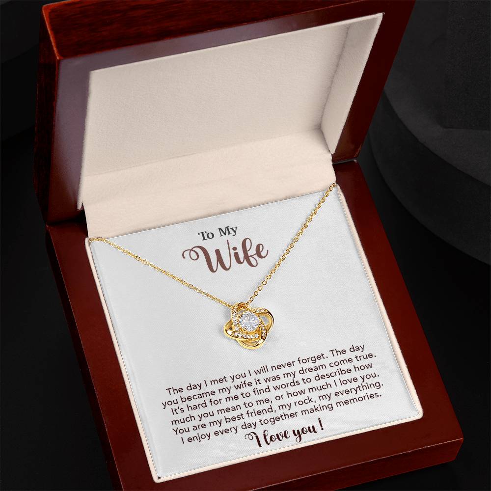 To My Wife Necklace, Wife Gift From Husband, Wife Husband Necklace, Christmas Gift 4_10