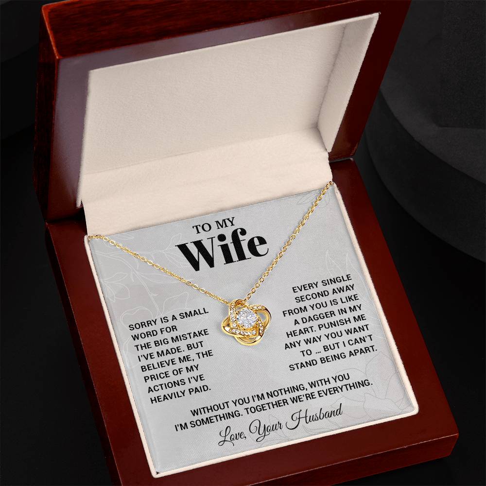 To My Wife Necklace, Christmas Gifts For Women, Anniversary Gift For Wife 15_10_White