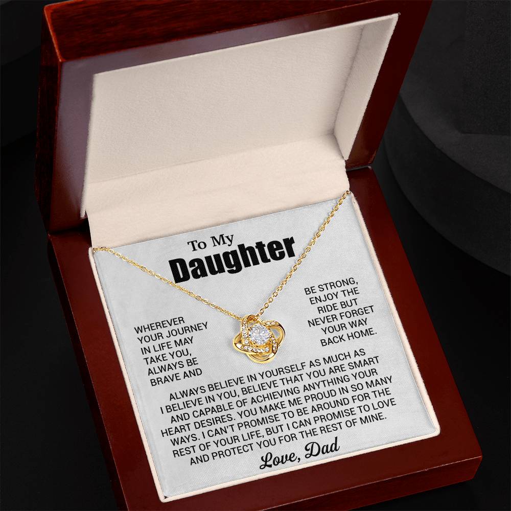 To My Daughter Necklace, Daughter Father Necklace, Daughter Gift From Dad 31_7
