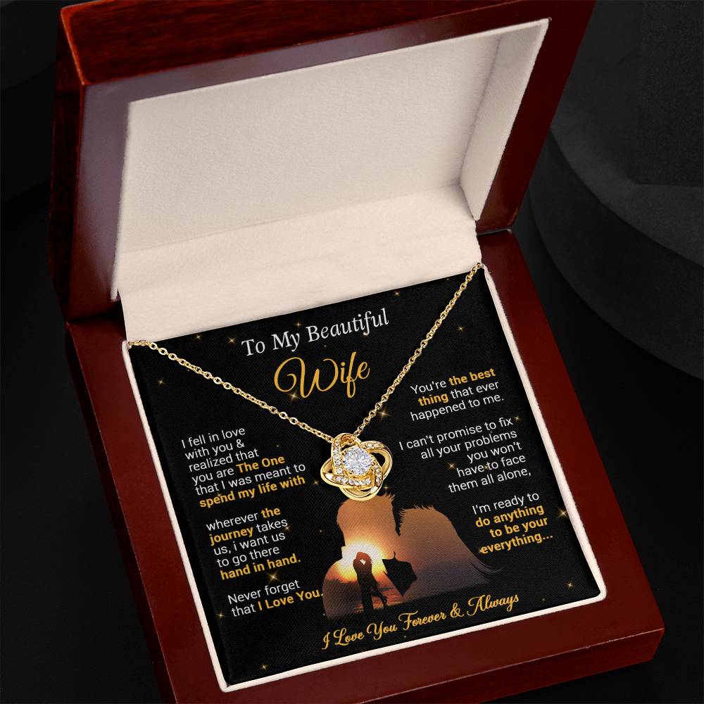 To My Wife Necklace, Gift For Wife Girlfriend From Husband, Valentines Day