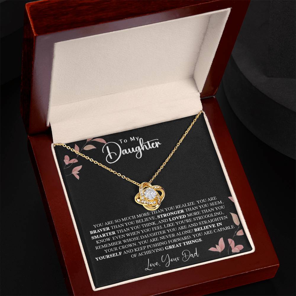 To My Daughter Love Knot Your Dad