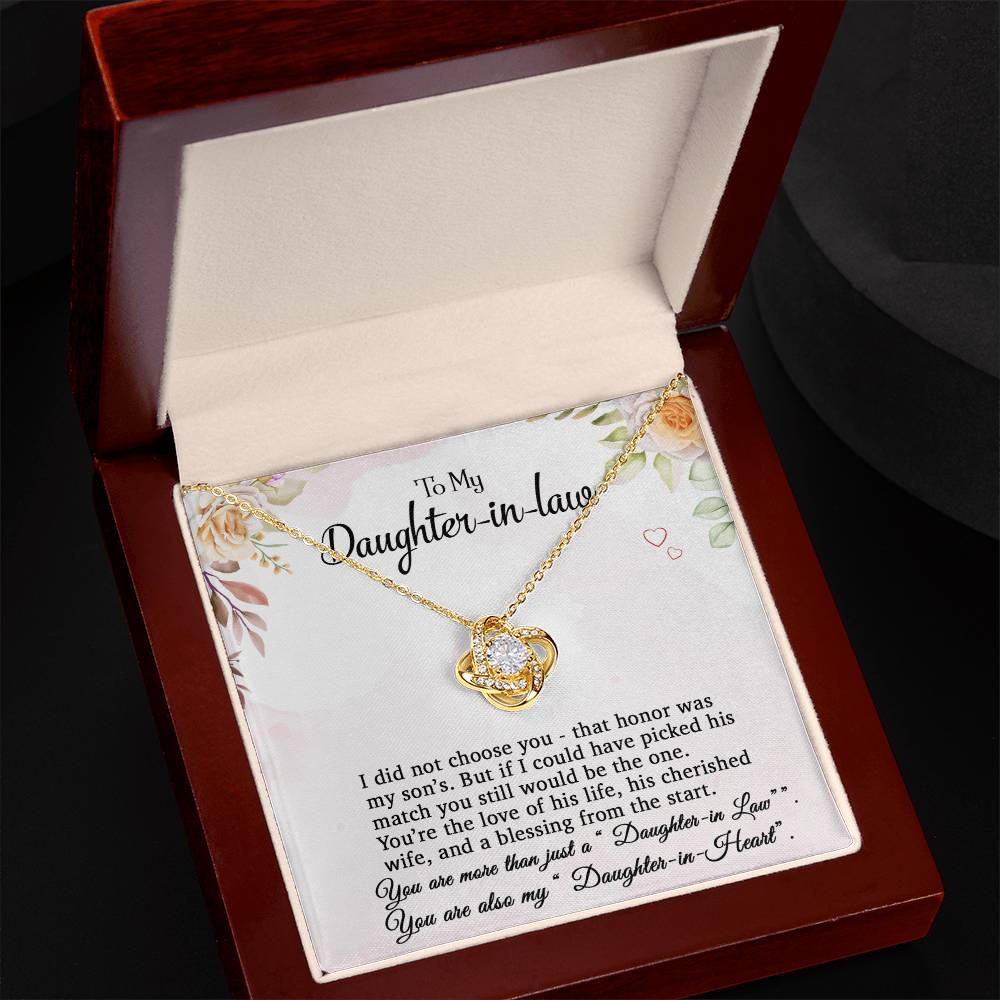 To My Daughter-In-Law Necklace, Gift For Daughter In Law, Daughter In Law Gift
