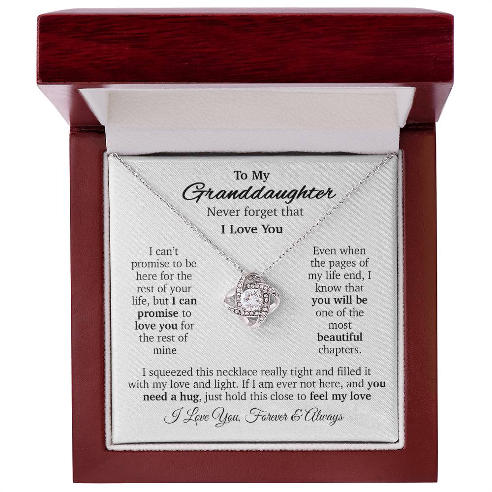 To My Granddaughter Necklace, Gift for Granddaughter, Necklace for Granddaughter