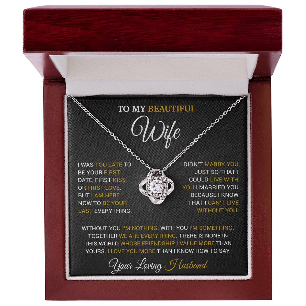 To My Wife Necklace, Christmas Gifts For Wife, Anniversary Cute Gift For Wife 9_9