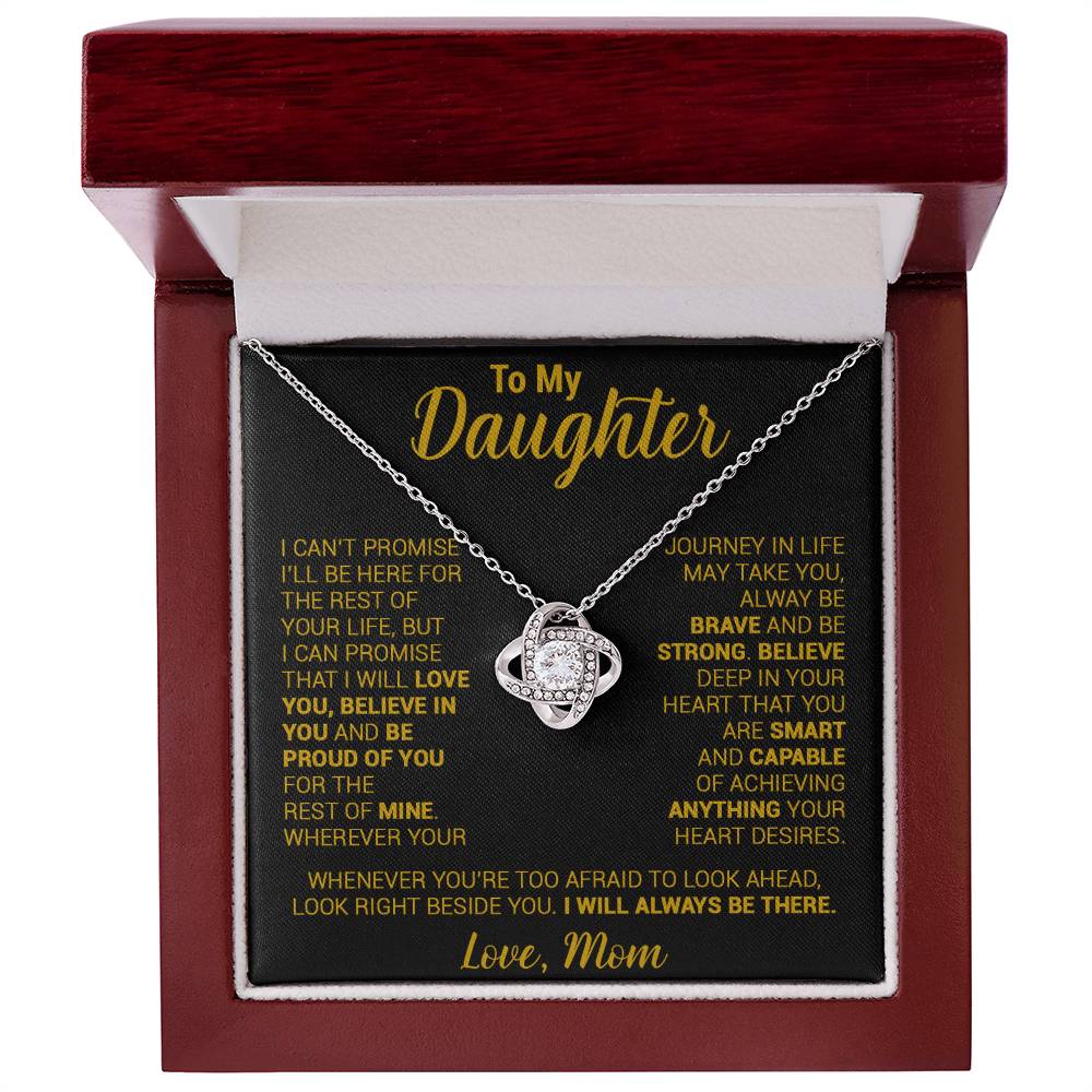 To My Daughter Necklace, Daughter Mother Necklace, Daughter Gift From Mom 21_8_Gold
