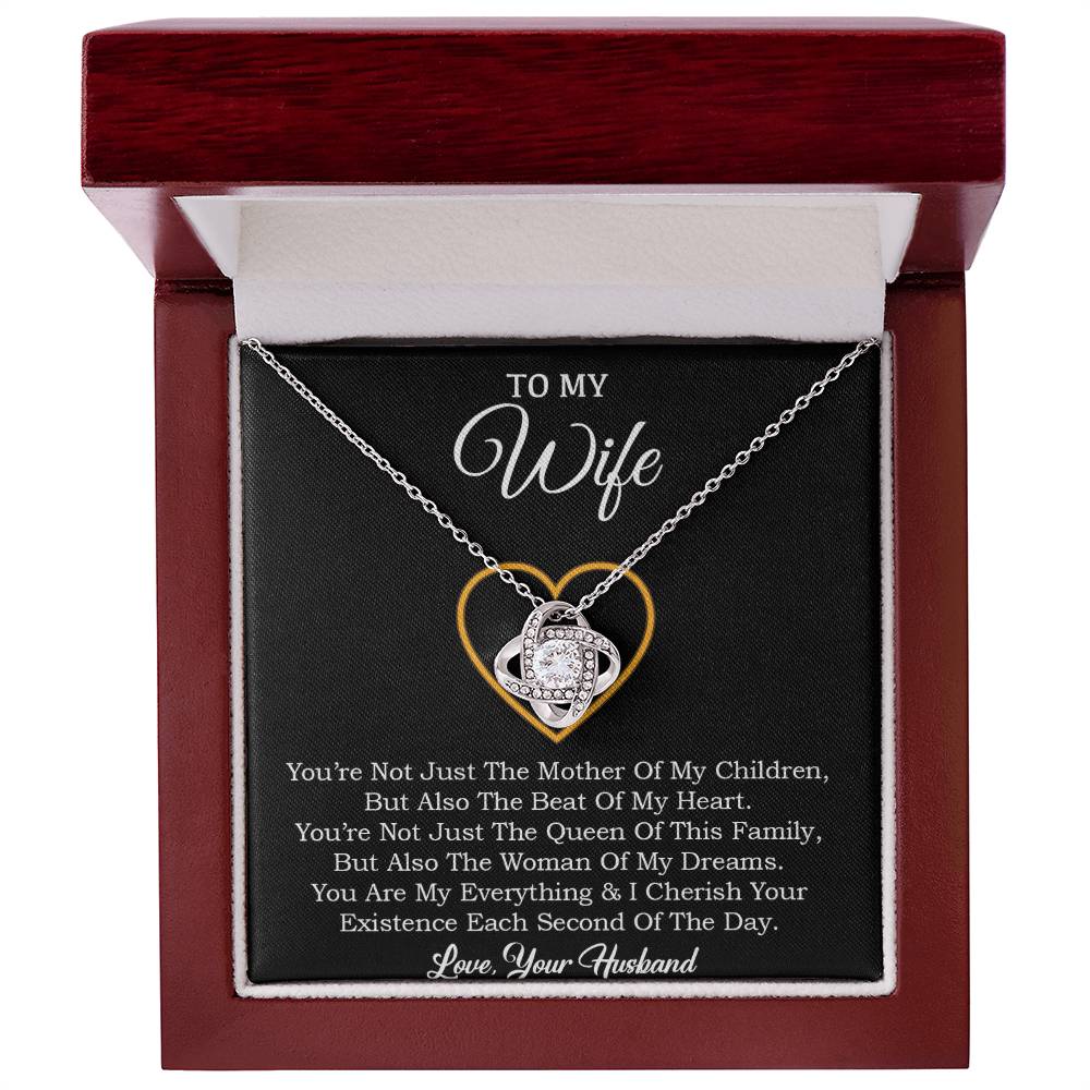 To My Wife Necklace, Gift For Wife, Anniversary Gift For Wife, Necklace For Wife 30_1_Black