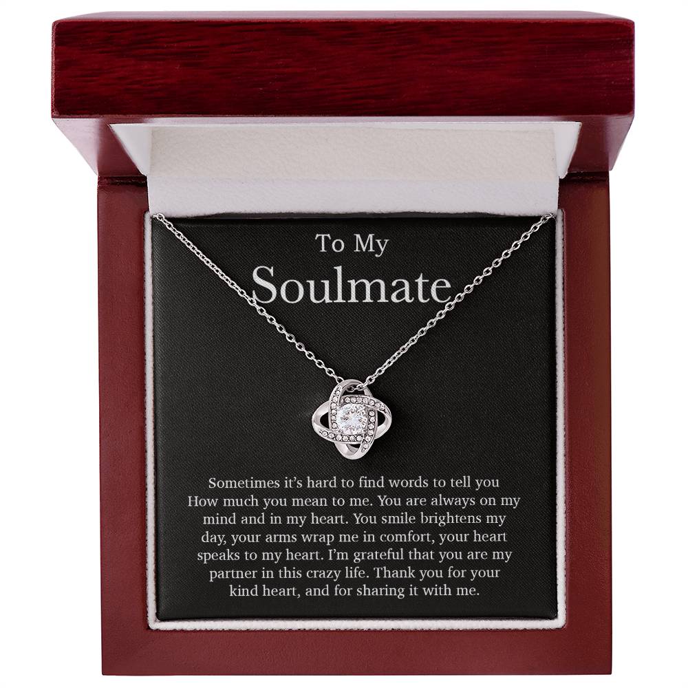 To My Soulmate Necklace, Valentines Day Gift, Soulmate Gifts, Birthday Gifts