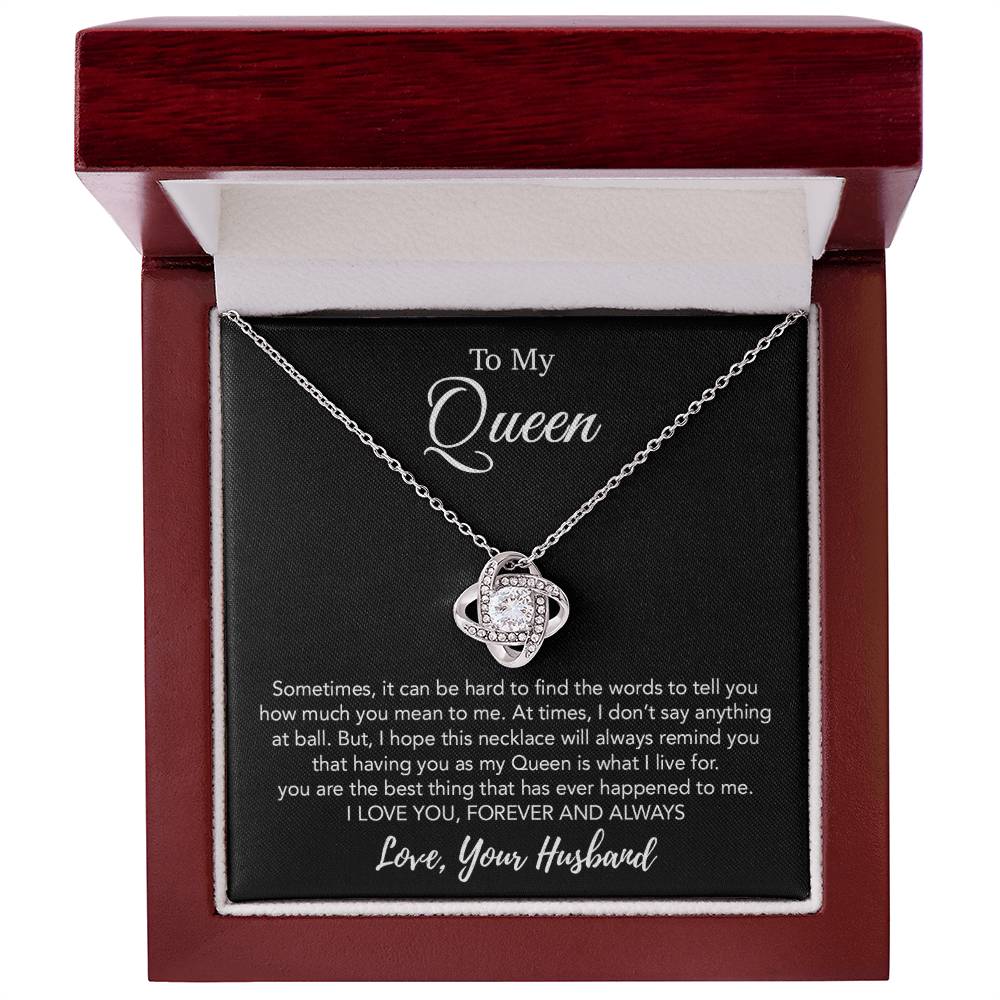 To My Queen Necklace, Anniversary Gift For Wife, Girlfriend Necklace, Birthday Gift For Wife 21_1