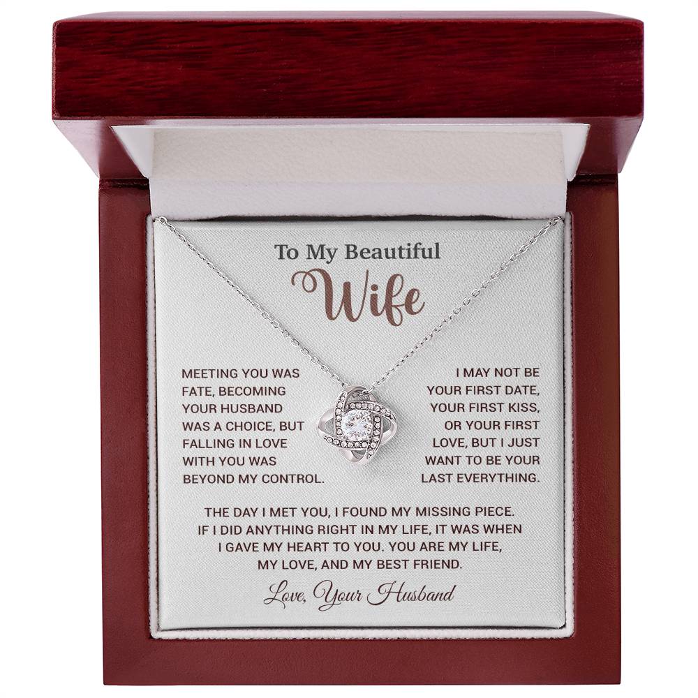 To My Wife Necklace, Wife Gift From Husband, Wife Husband Necklace, Christmas Gift 13_10