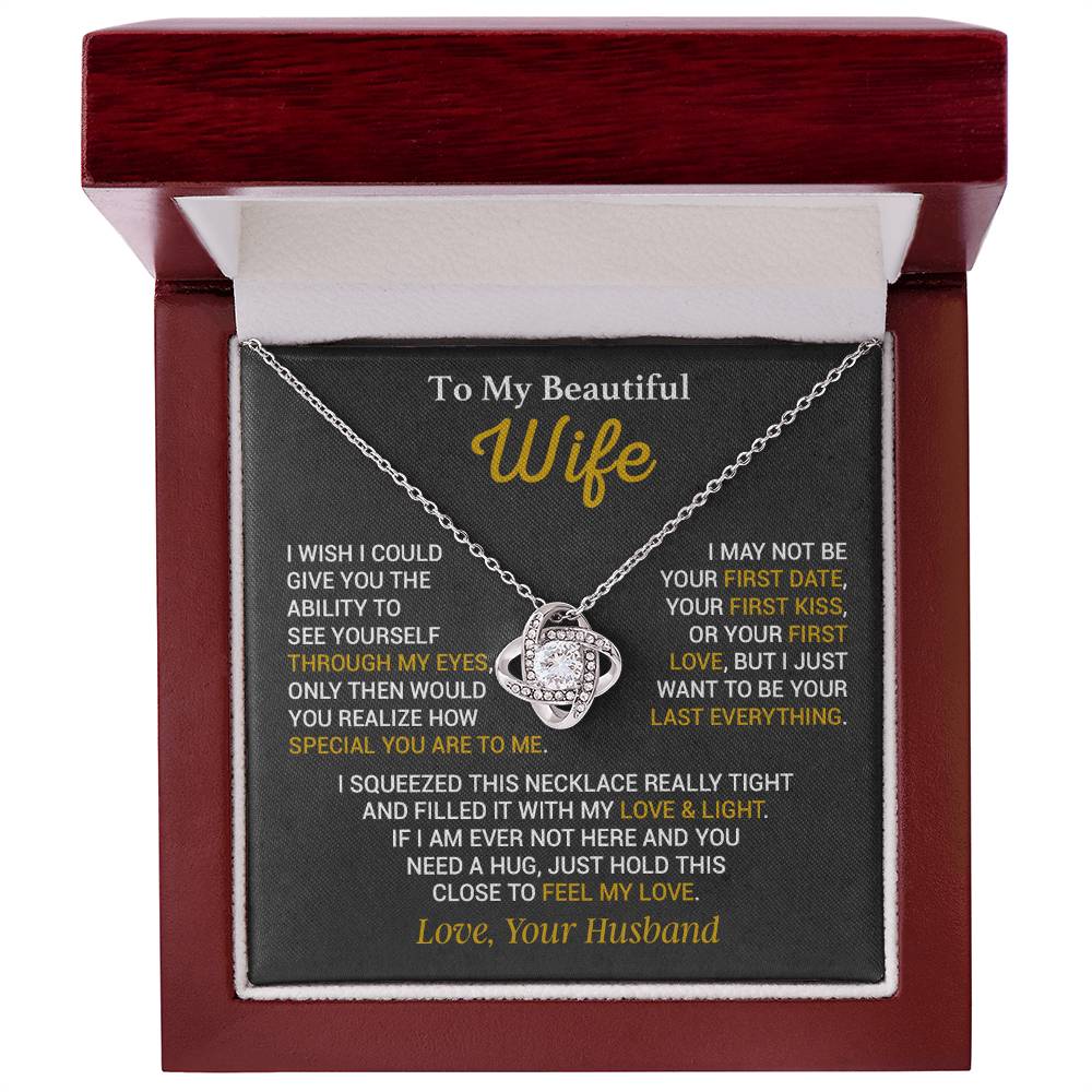 To My Wife Necklace, Christmas Gift For Wife, Wife Birthday Gift