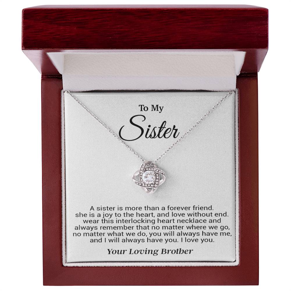 To My Sister Necklace, Birthday GIft For Little Sister, Birthday Gift 12_8
