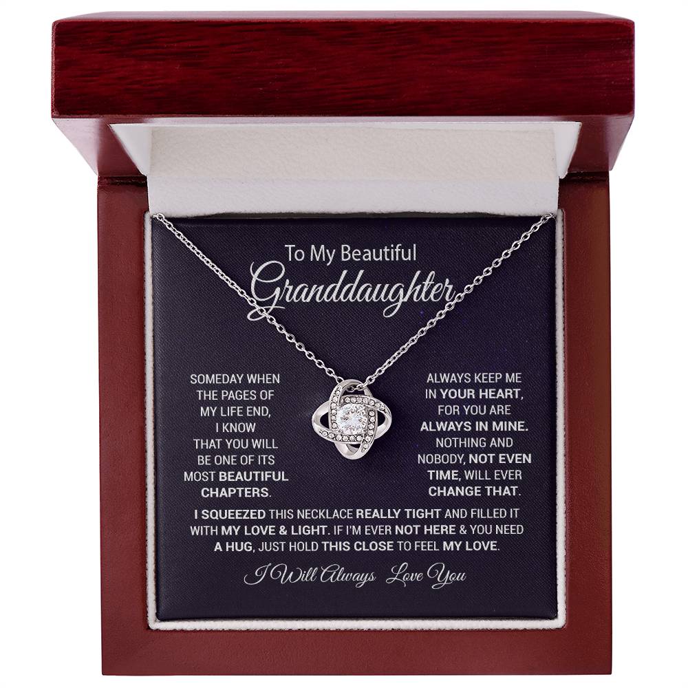 To My Granddaughter Necklace, Gift For Granddaughter, Christmas Gift