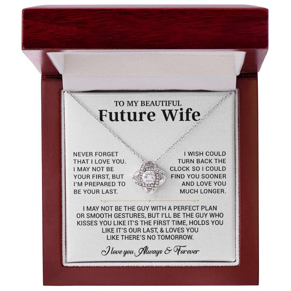 To My Beautiful Future Wife Necklace, Anniversary Birthday Christmas Gift for Her 26_6_White