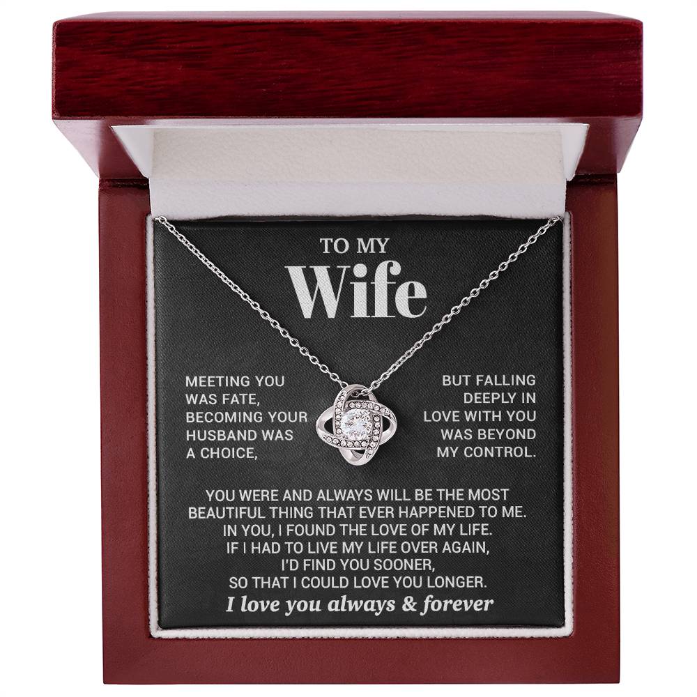 To My Wife Necklace, Christmas Gifts For Women, Anniversary Gift For Wife 7_10_Black