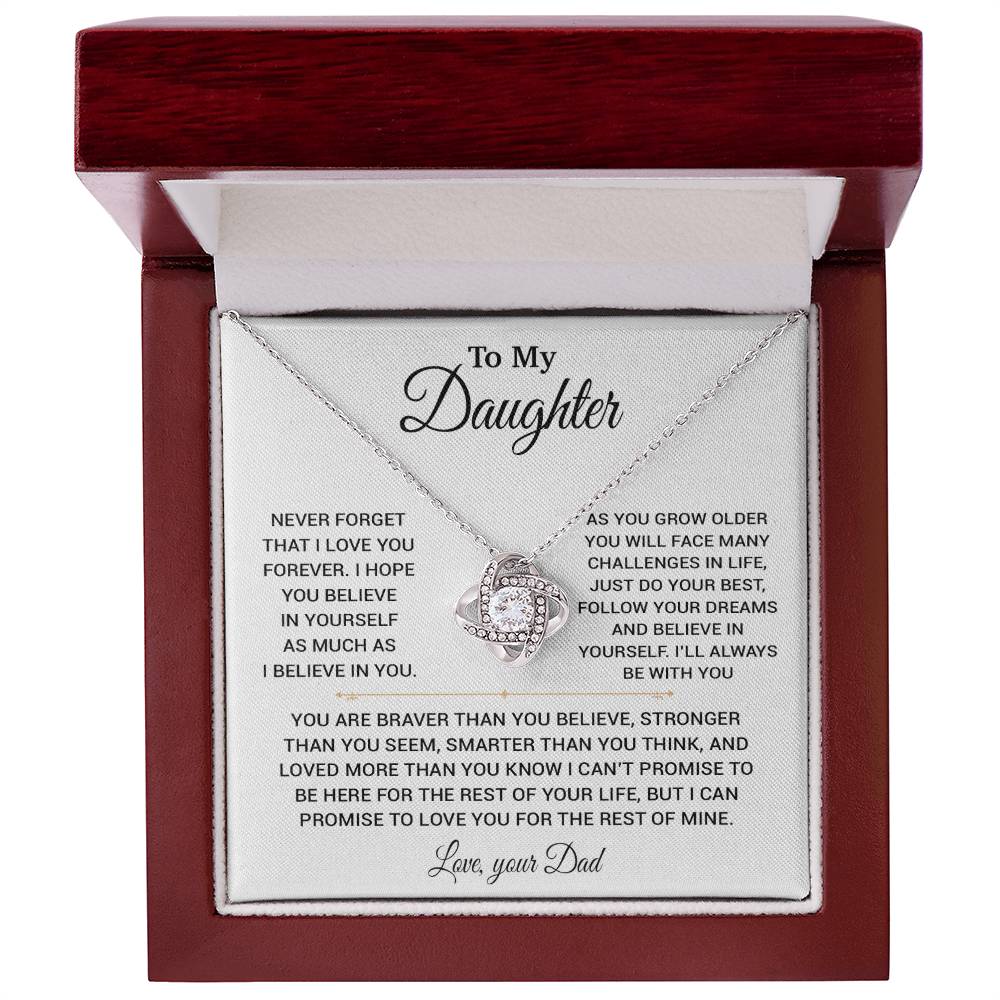 To My Daughter Necklace, Gift for Daughter from Dad, Daughter Father Necklace 22_11