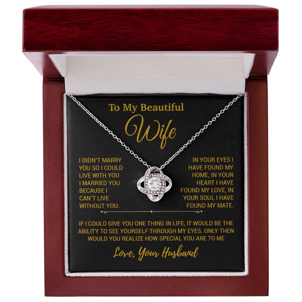 To My Wife Necklace, Christmas Gifts For Women, Anniversary Gift For Wife 24_12_Gold