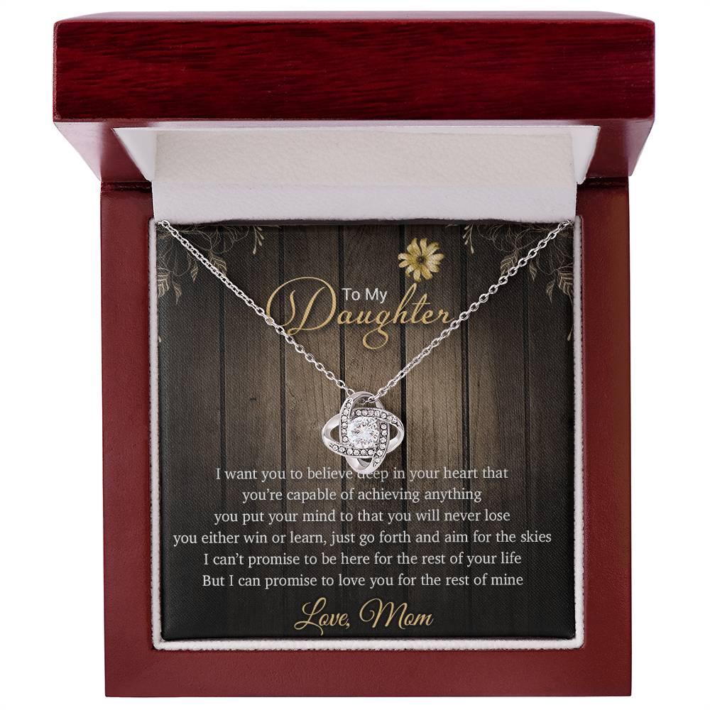 To My Daughter Necklace, Gift From Mom For Daughter, Christmas Gift