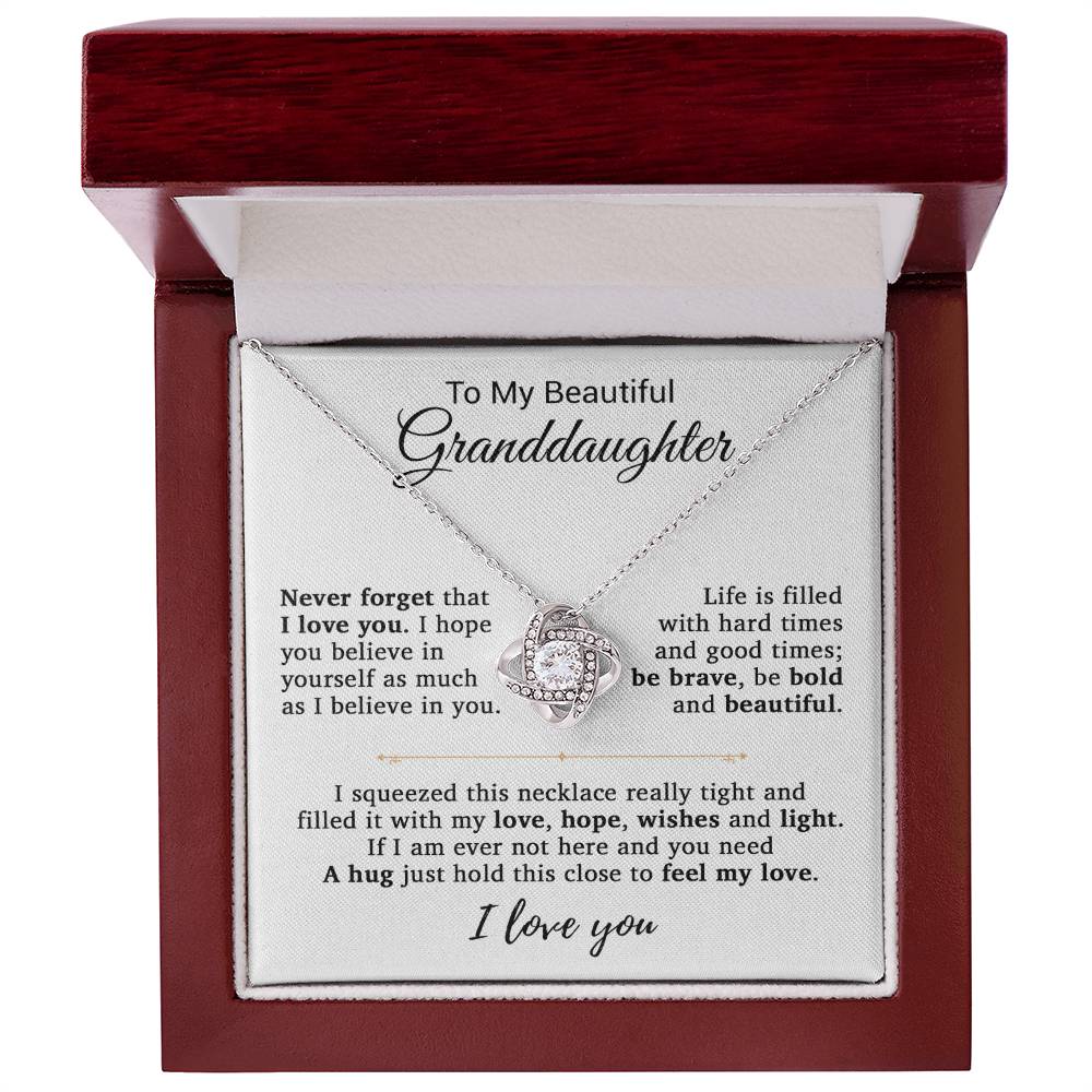 To My Granddaughter Necklace, Birthday Gift For Granddaughter, Birthday Gifts 14_9