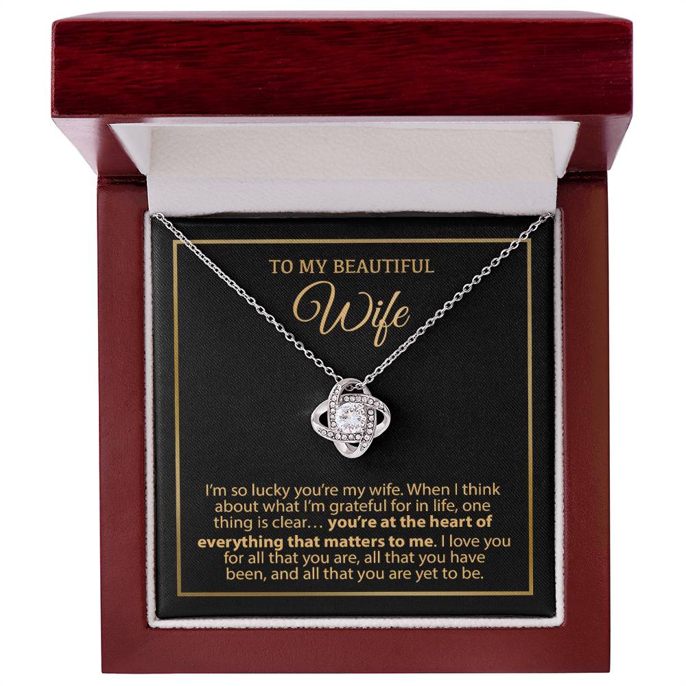 To My Wife Necklace, Vanlentines Gifts For Women, Anniversary Gift For Wife 5_1_Gold