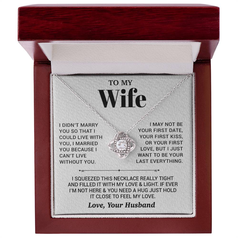 To My Wife Necklace, Christmas Gifts For Women, Anniversary Gift For Wife 27_9_White