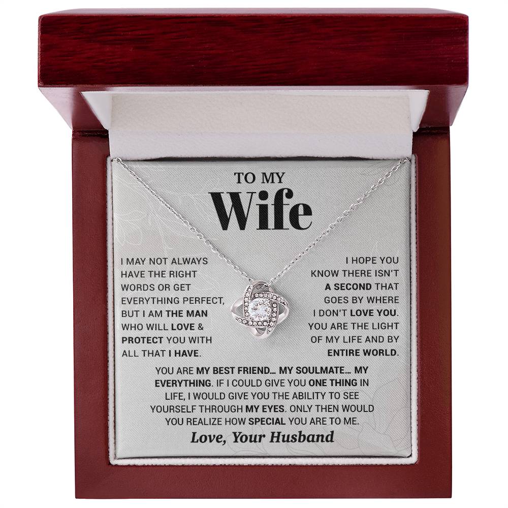 To My Wife Necklace, Christmas Gifts For Women, Anniversary Gift For Wife 13_10_White