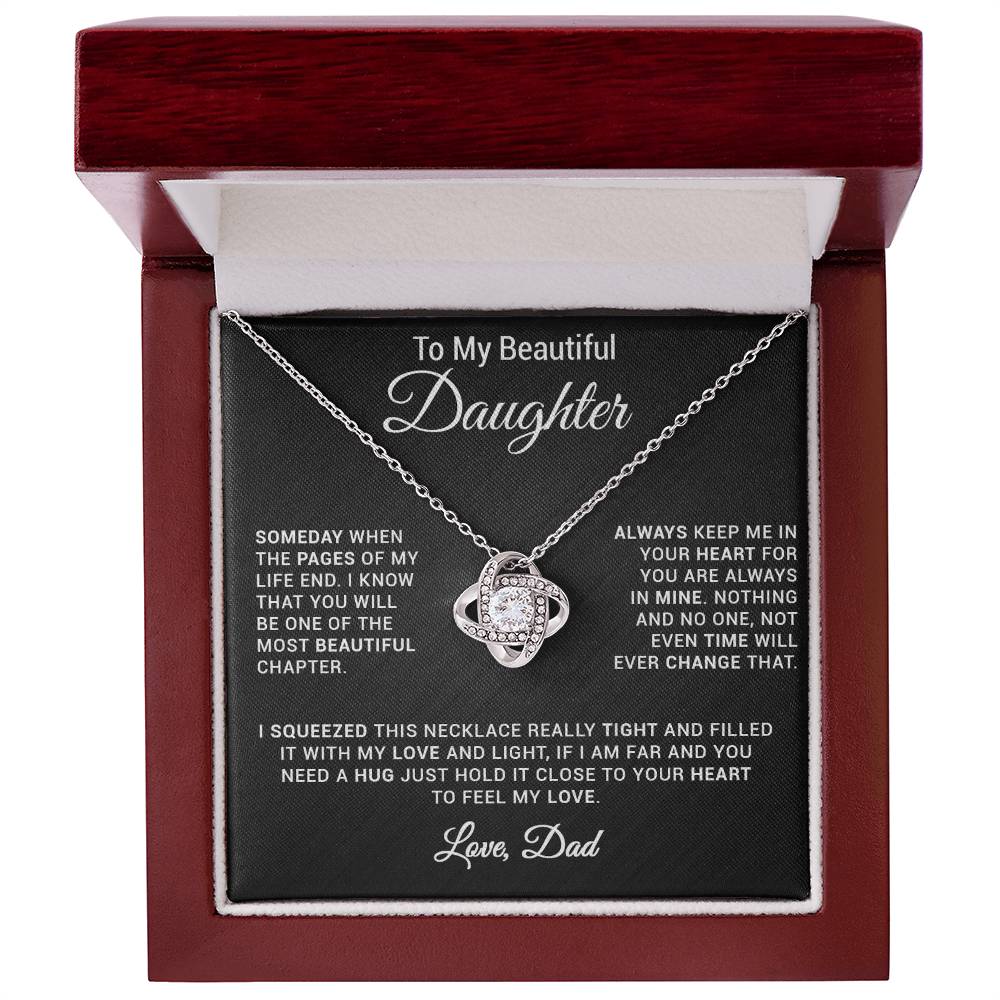 To My Daughter Necklace, Gift for Daughter from Dad, Daughter Father Necklace 24_2