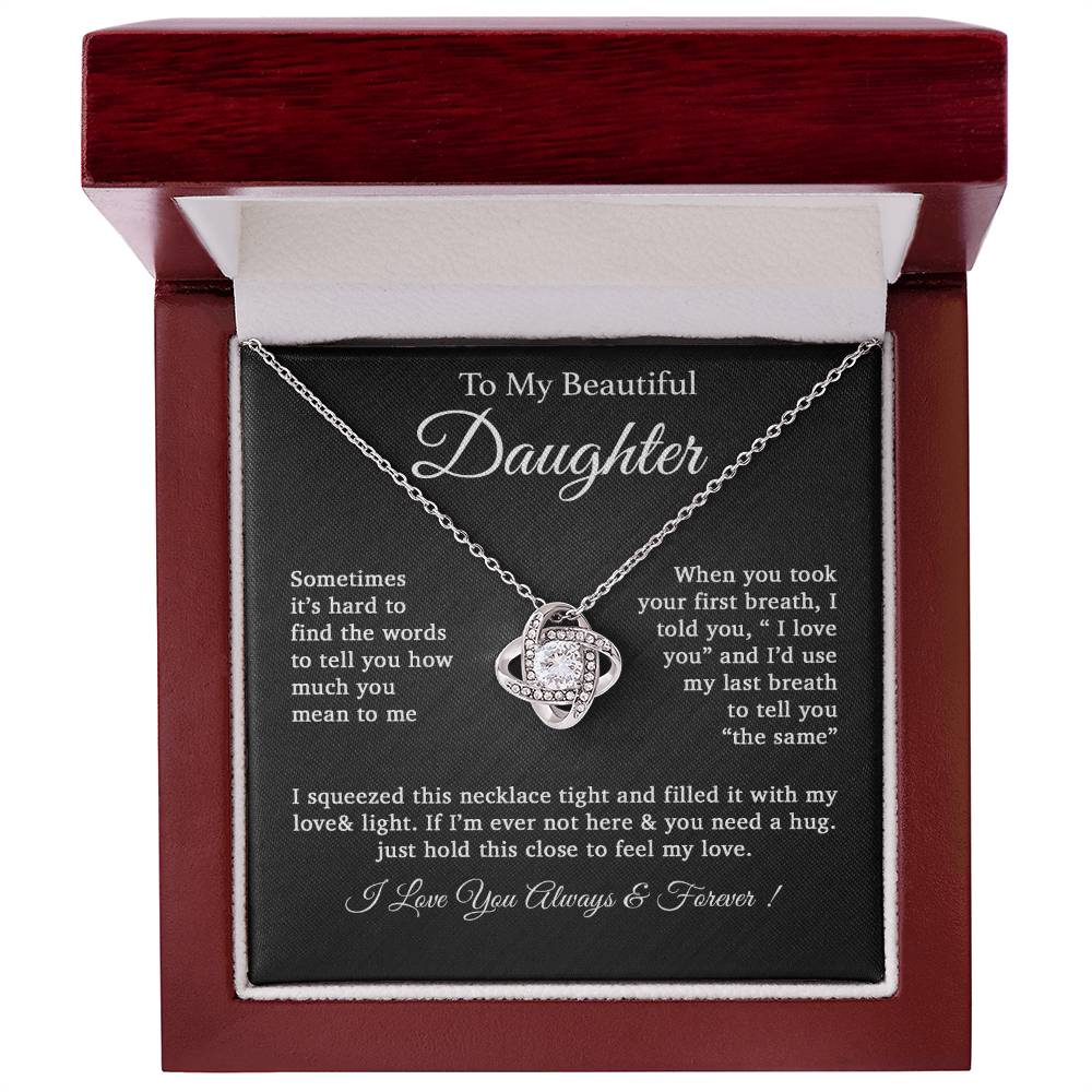 To My Daughter Necklace, Daughter Father Necklace, Daughter Gift From Dad 25_2