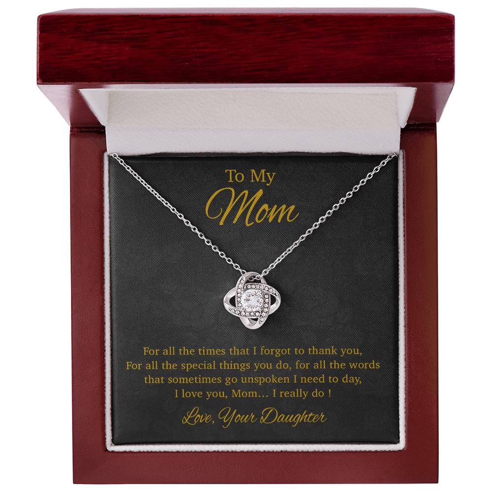 To My Mom Necklace, Gift For Mom From Daughter, Mother's Day Gifts 31_3_Gold