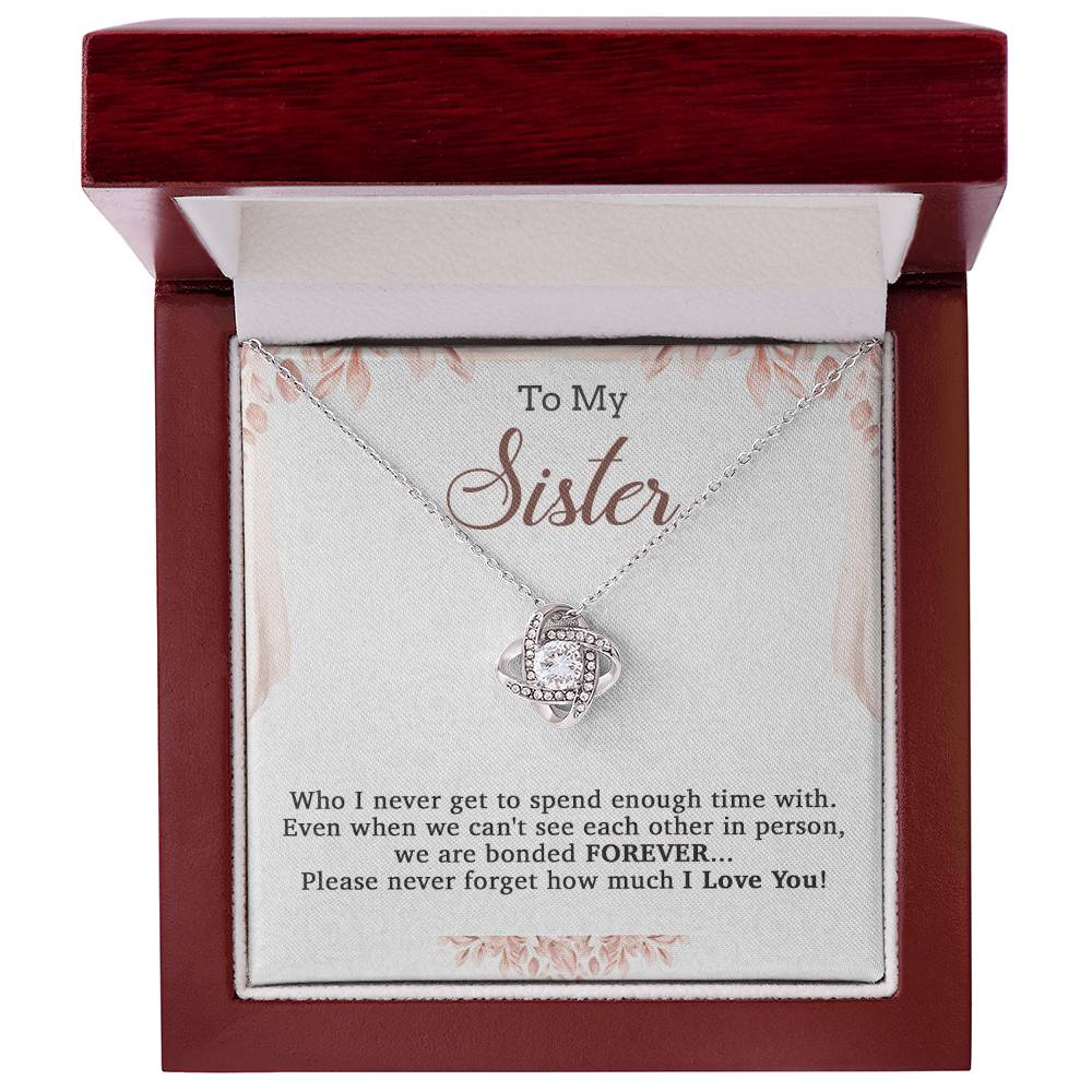 To My Sister Necklace, Brother to Sister, Birthday gift For Sister from Brother 20_7