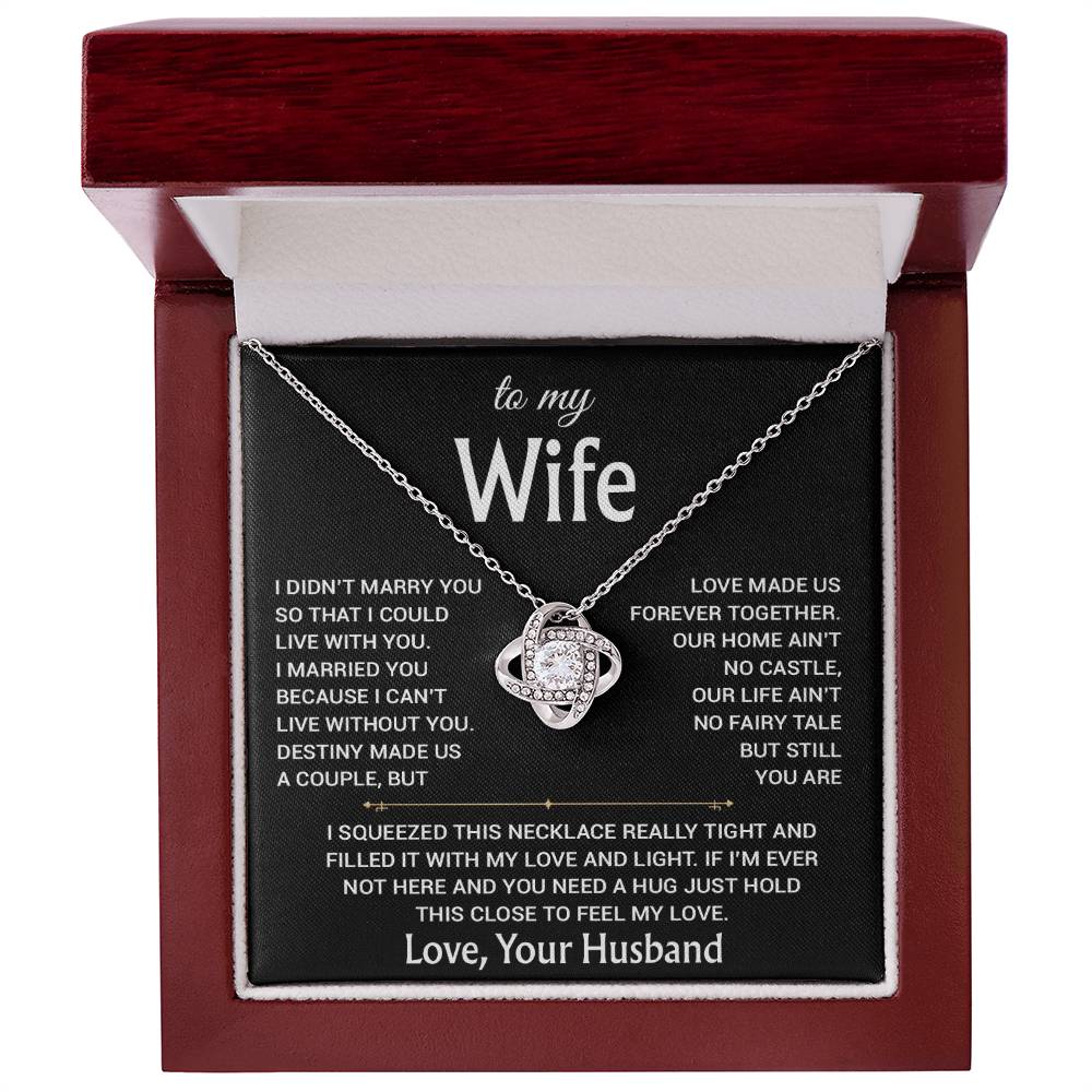 To My Wife Necklace, Christmas Gifts For Women, Anniversary Gift For Wife 17_12_Black