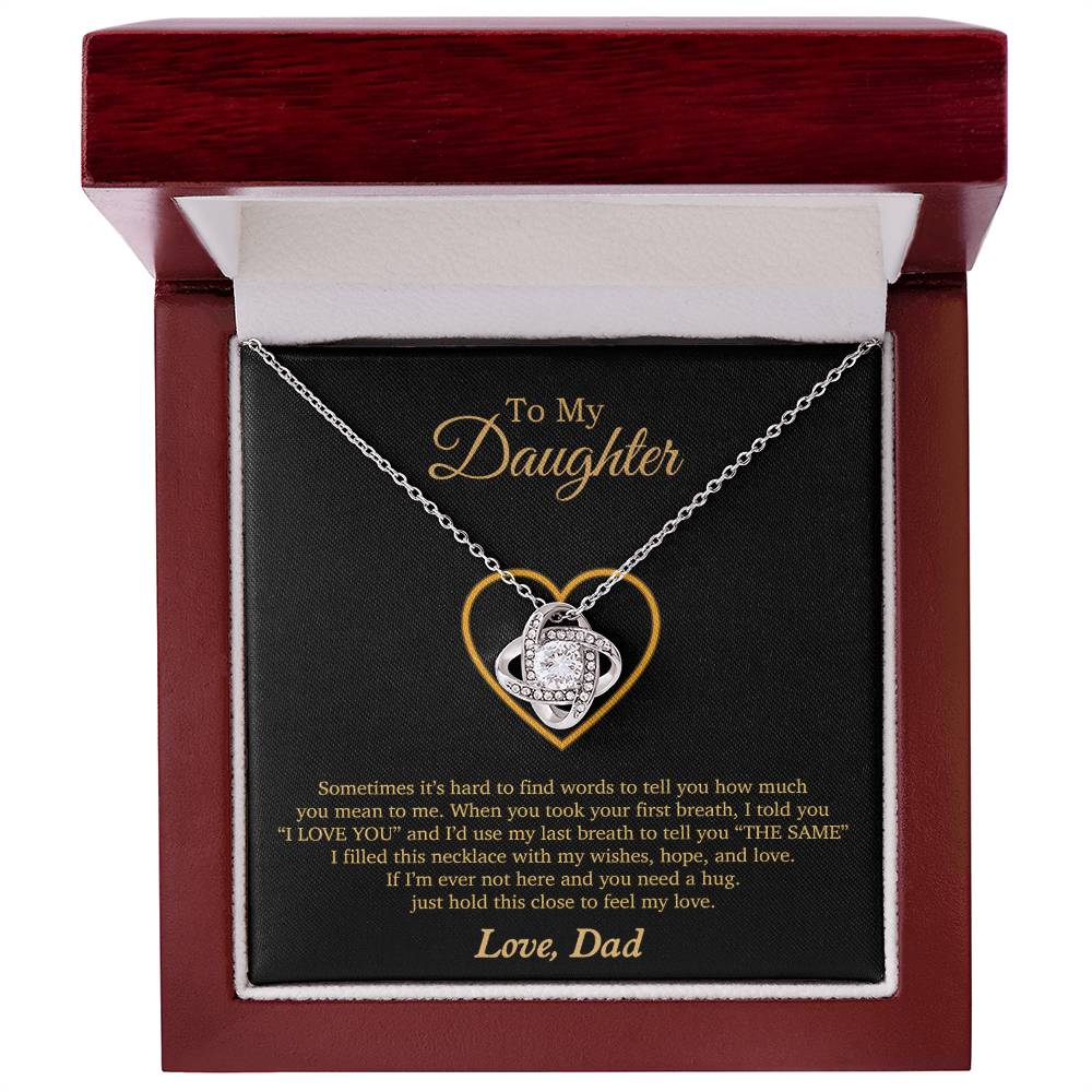 To My Daughter Necklace, Gift For Daughter From Dad, Daughter Father Necklace 3_11