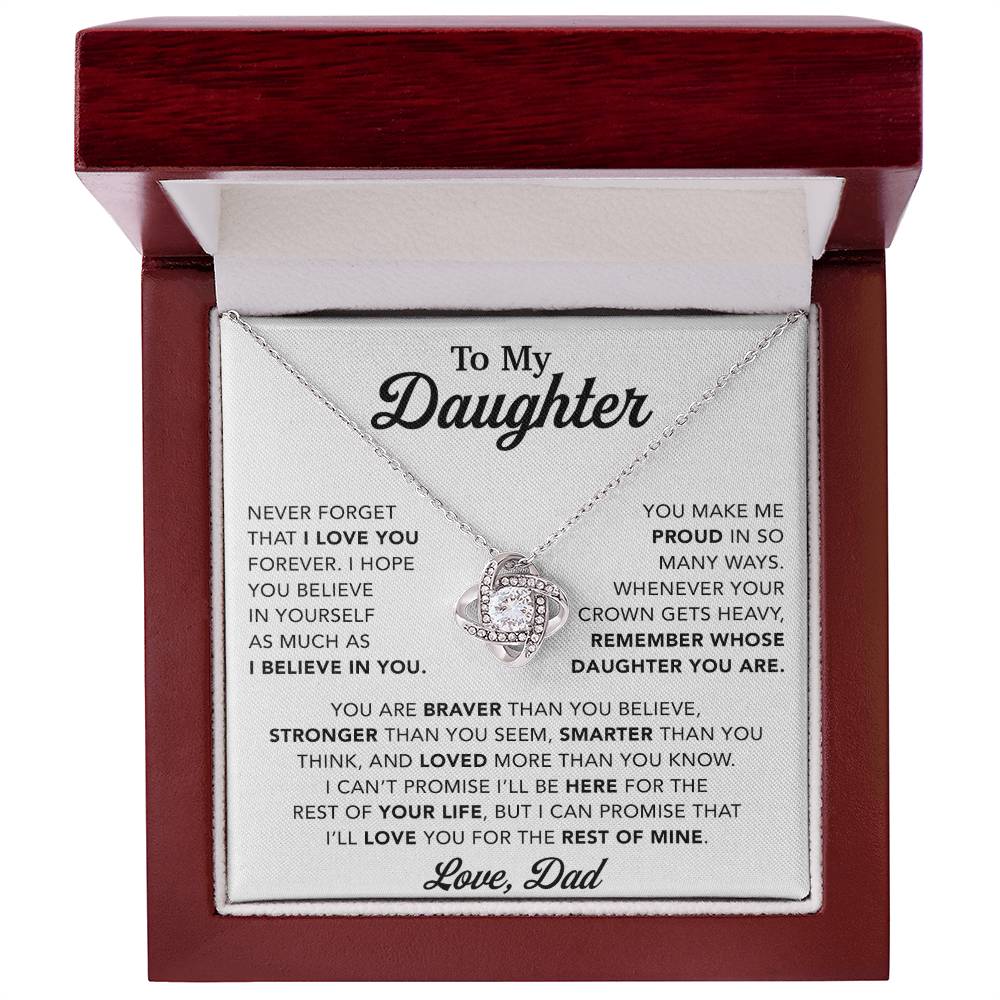 To My Daughter Necklace, Gift for Daughter from Dad, Father Daughter Necklace 29_10