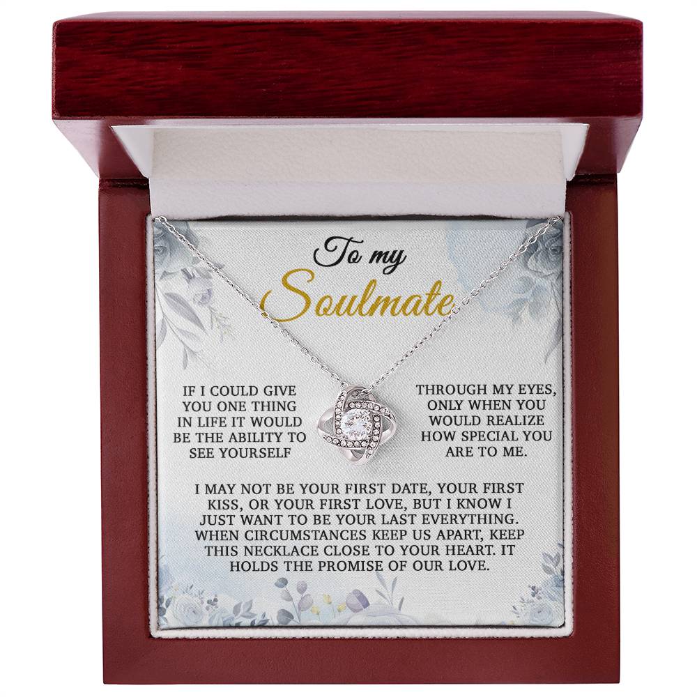 To My Soulmate Gift, Gift for Wife, Girlfriend Necklace, Anniversary Gift, Soulmates Gift