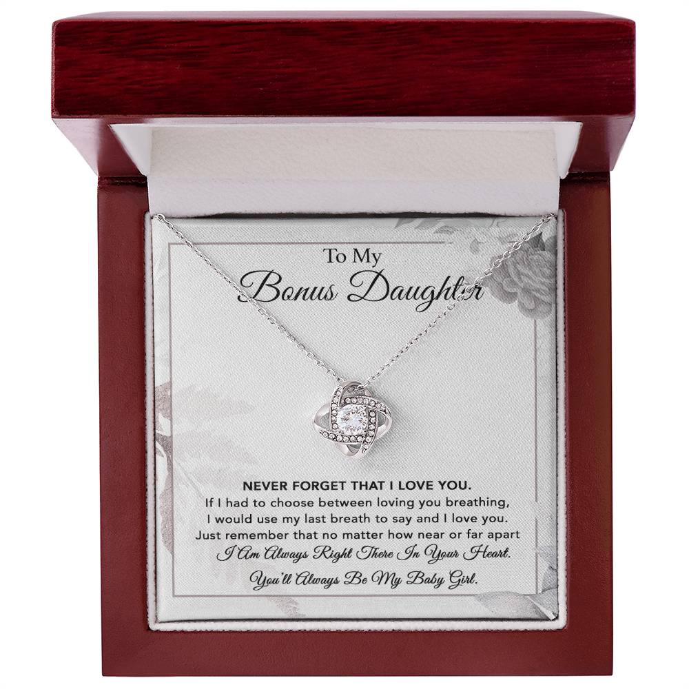 To My Bonus Daughter Necklace, Gift for Bonus Daughter, Step Daughter Birthday 6_1