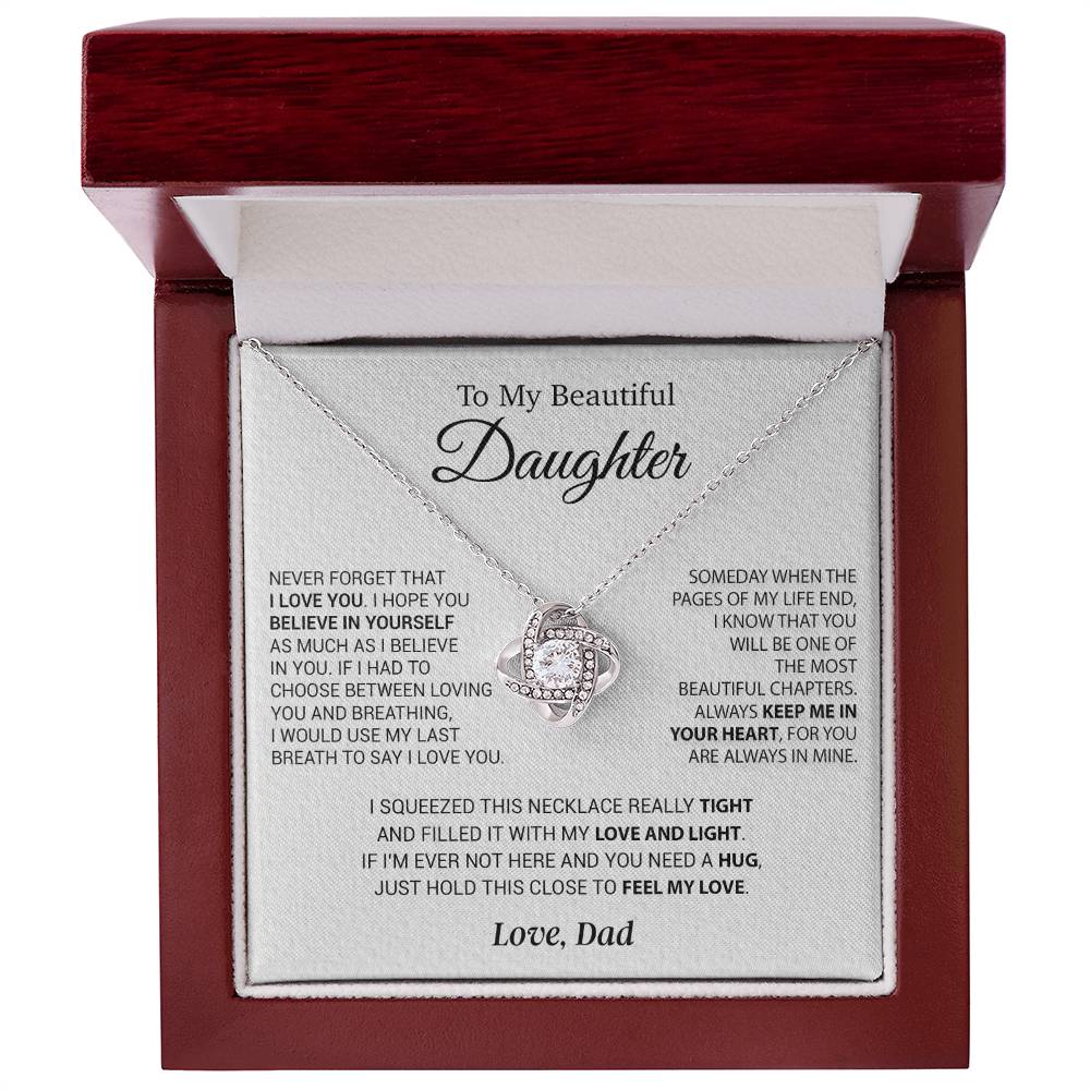 To My Daughter Necklace, Daughter Father Necklace, Daughter Gift From Dad 1_10