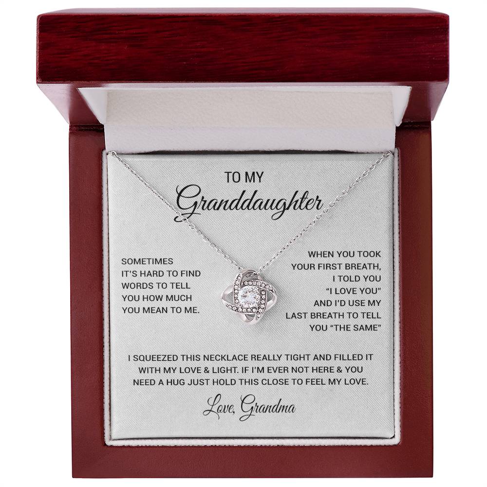 To My Granddaughter Necklace, Xmas Birthday Gift For Granddaughter from Grandma 1_11