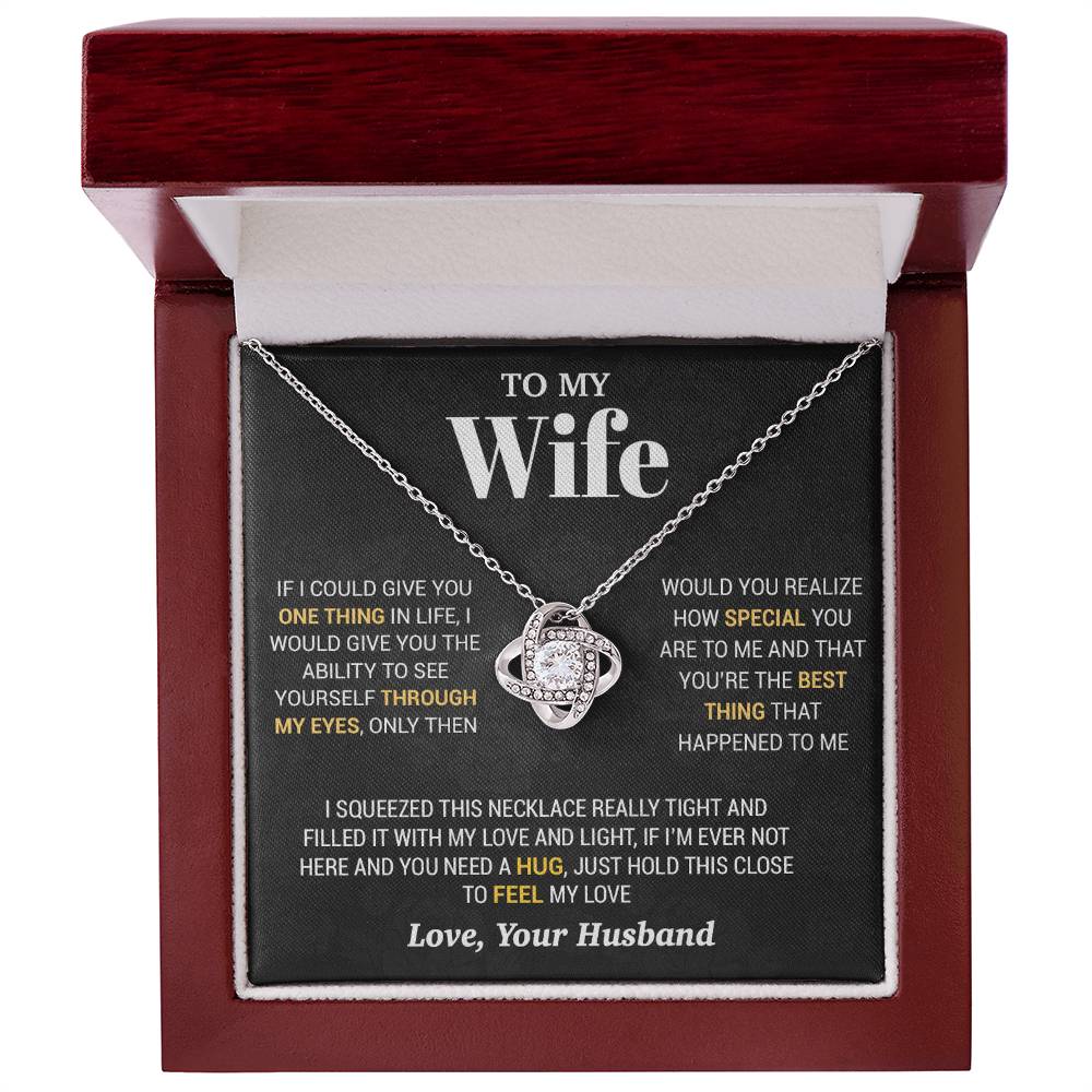 To My Wife Necklace, Christmas Gifts For Women, Anniversary Gift For Wife 2_10_Black