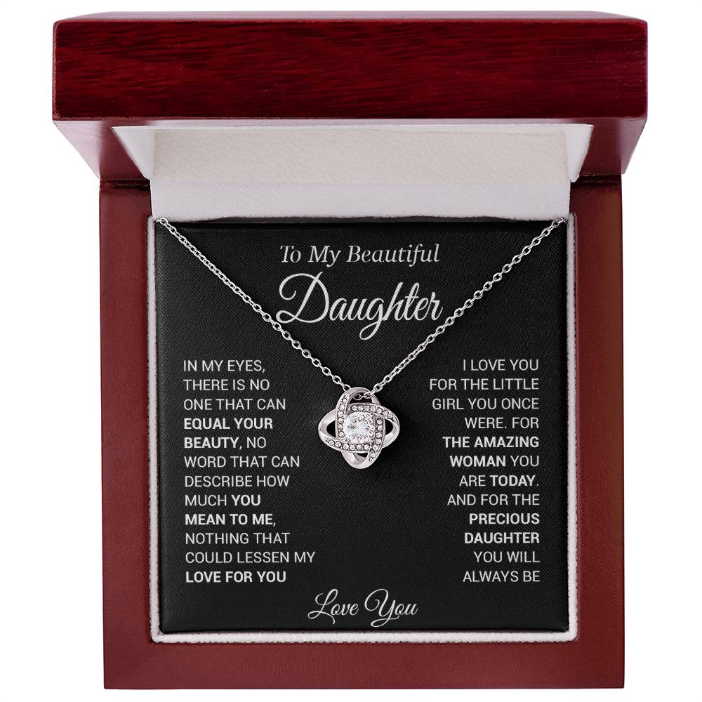 To My Daughter Necklace, Love Dad, Beautiful Necklace Gift, From Father Dad