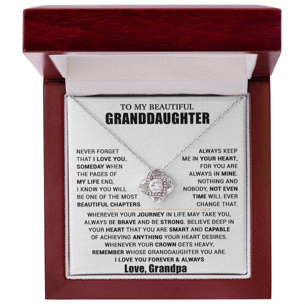 To My Granddaughter Necklace, Granddaughter Gift from Grandpa, Christmas Gift 11_10