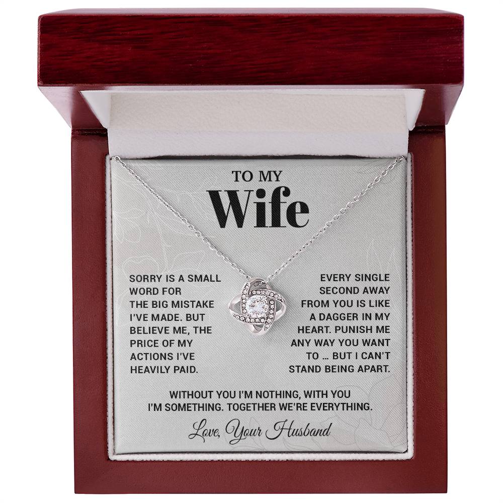 To My Wife Necklace, Christmas Gifts For Women, Anniversary Gift For Wife 15_10_White